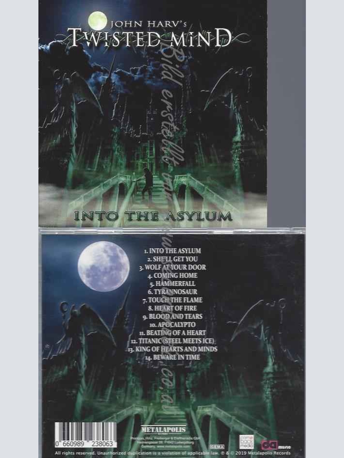 CD-    John Harv's Twisted Mind  Into The Asylum