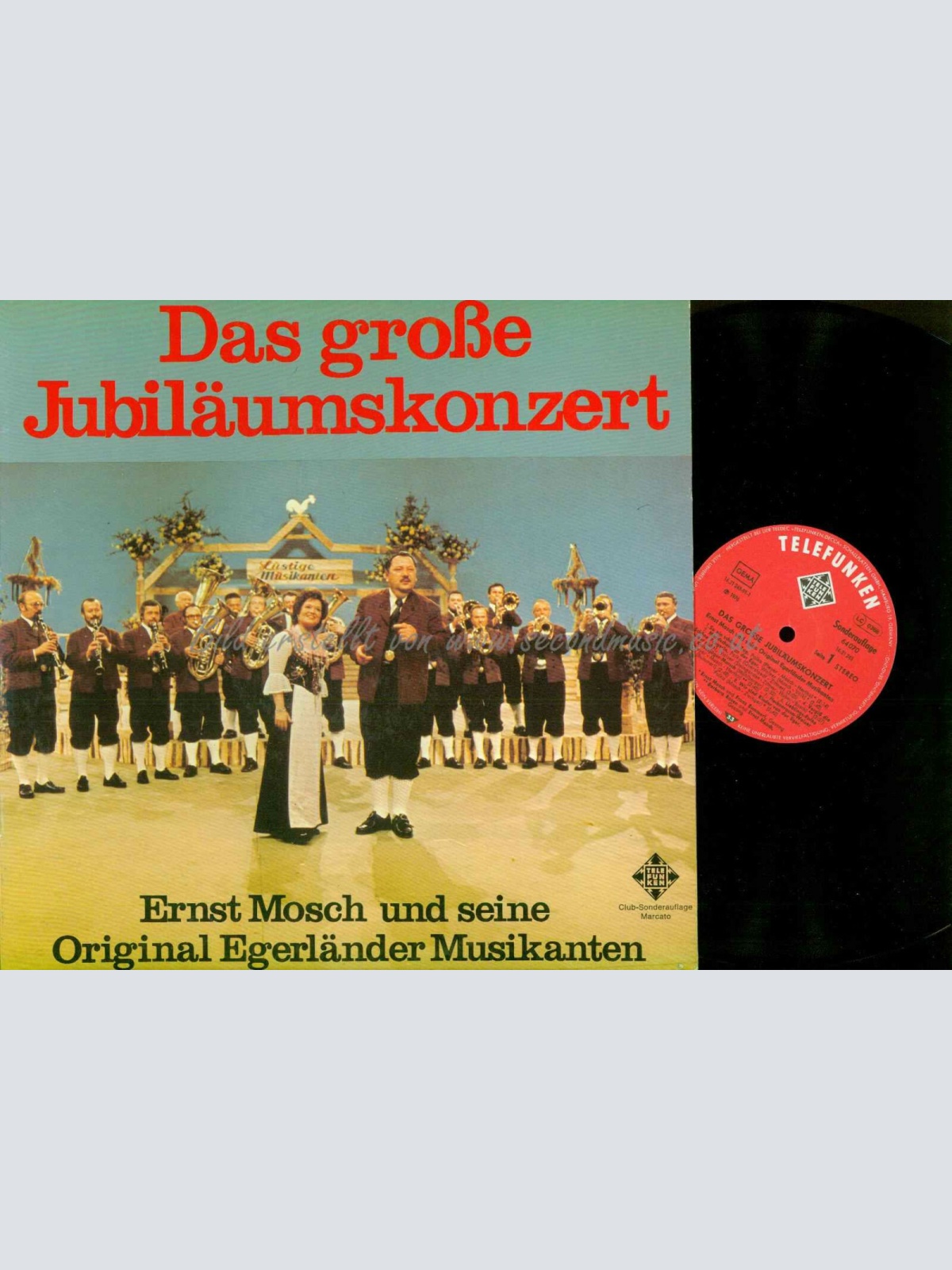 LP-- Ernst Mosch Und Seine  Egerländer Musikanten  Das Große Jubiläumskonzert