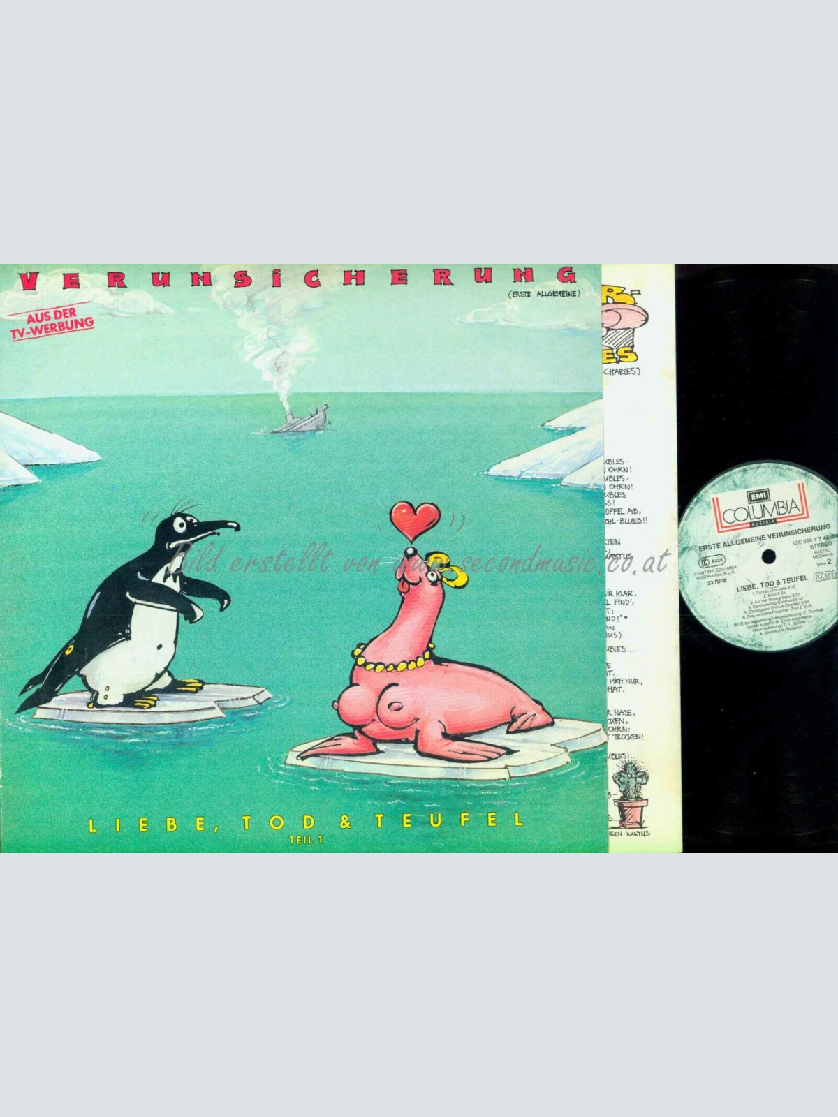 LP-- Verunsicherung (Erste Allgemeine)  Liebe, Tod & Teufel/  EAV  // OIS