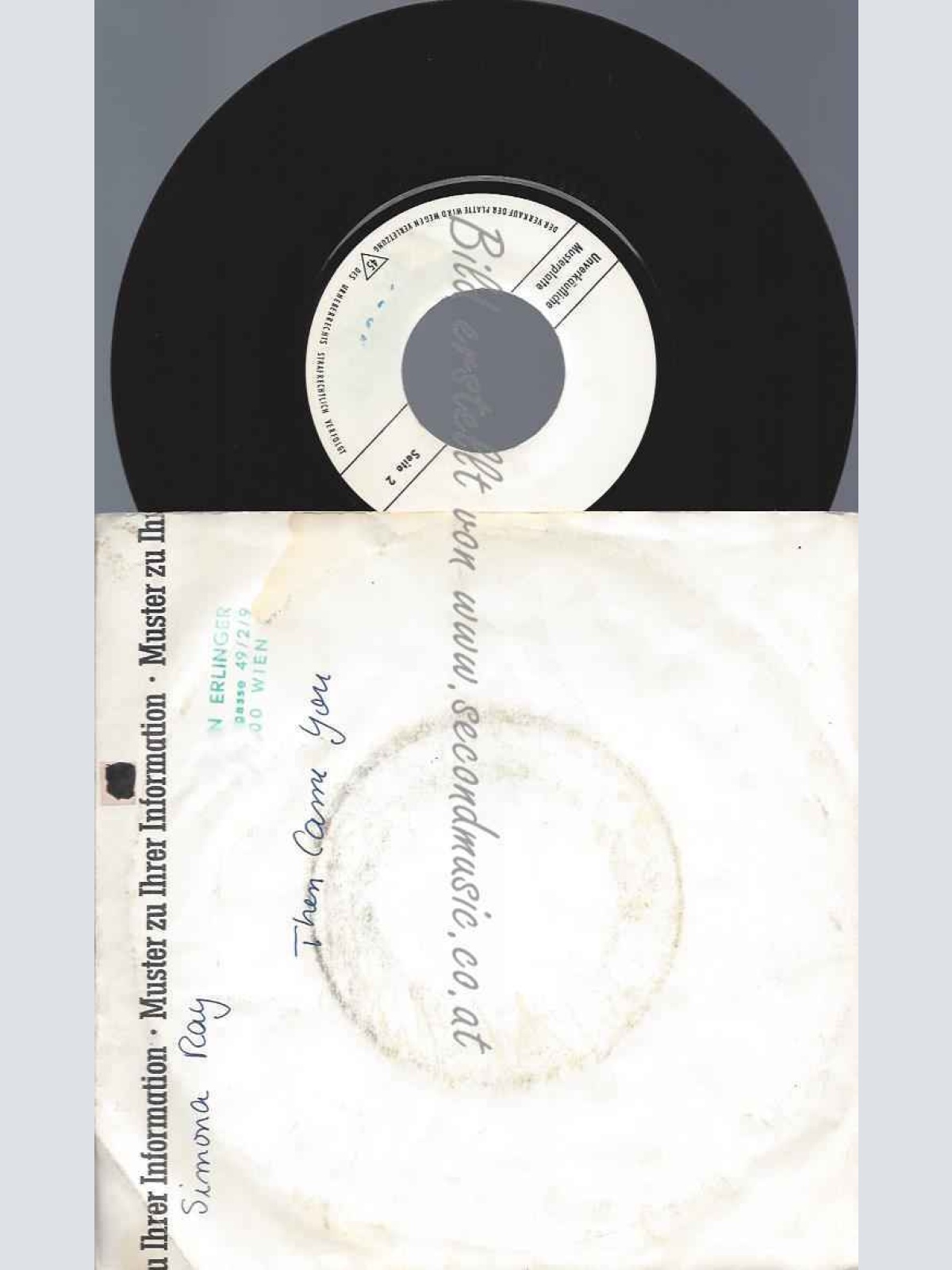 7"   Simona Ray  Then Came You / Me And My Radio  // Promo