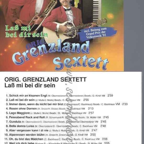 CD--Orig Grenzland Sextett Laß mi bei dir sein / VM records
