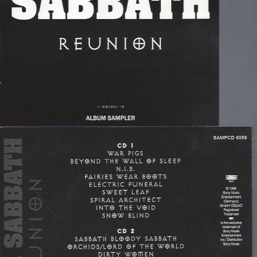 CD - Black Sabbath  Reunion   // Promo