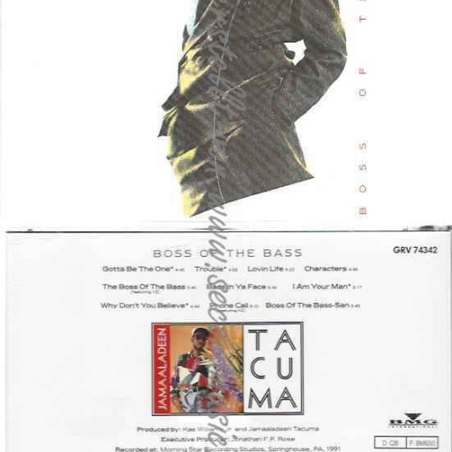 CD-- Jamaaladeen Tacuma  Boss Of The Bass
