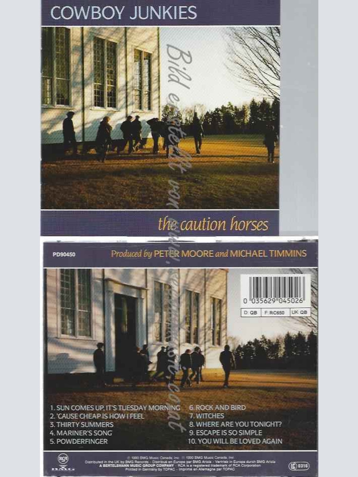 CD--COWBOY JUNKIES--CAUTION HORSES (1990)