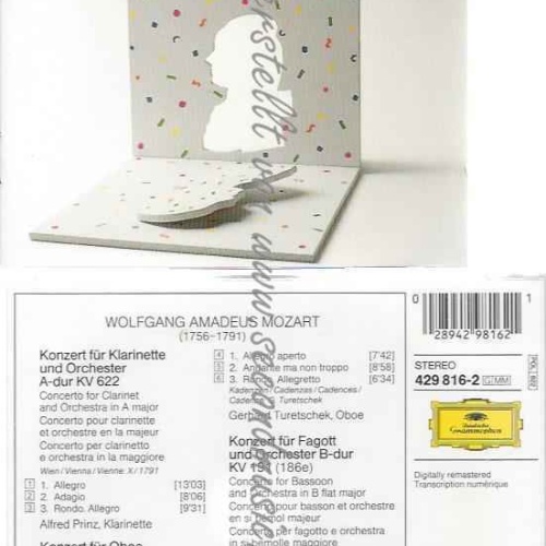 CD--BOENKON./FAGOTTKON./ PRINZ, TURETSCHEK, ET AL.--KLAR.KON.
