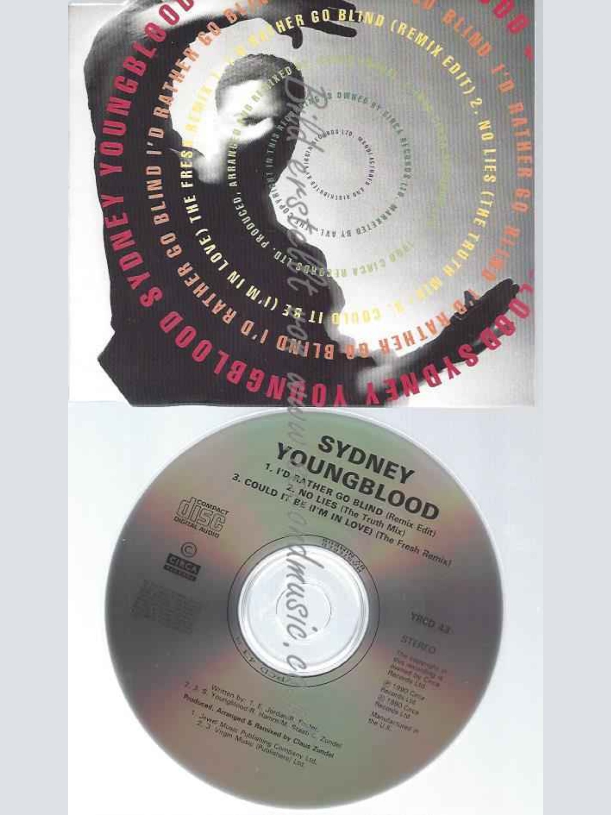 CD--SYDNEY YOUNGBLOOD--I'D RATHER GO BLIND