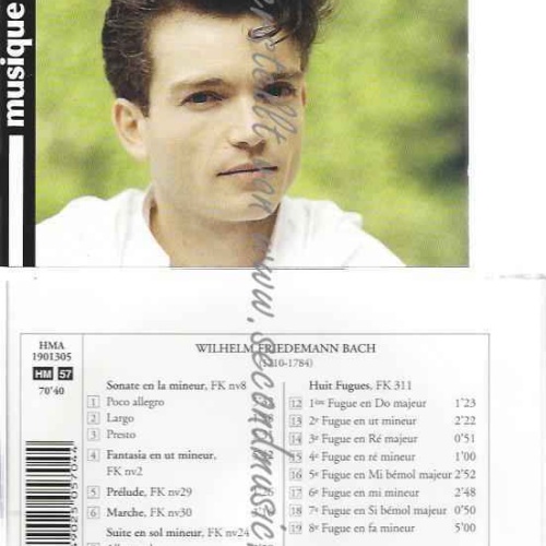 CD--CHRISTOPHE ROUSSET UND W.F. BACH--OEUVRES POUR CLAVECIN