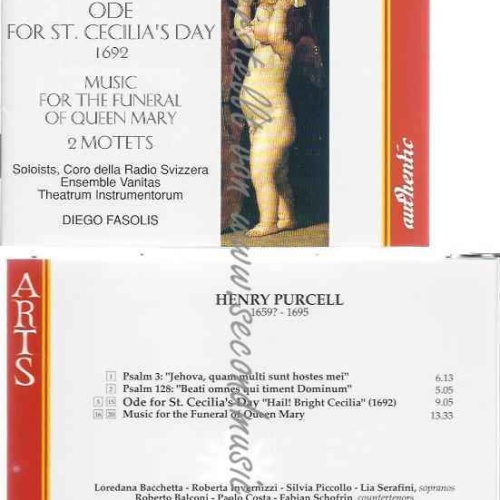 CD--RADIO SVIZZERA CHOR, FASOLIS,DI, ET AL.--ODE FOR ST.CECILIA
