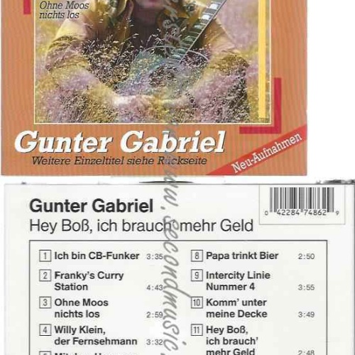 CD--GUNTER GABRIEL--HEY BOSS, ICH BRAUCH MEHR GELD