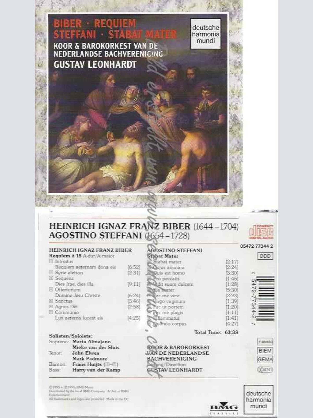 CD--STABAT MATER/ FRANS HUIJTS, HEINRICH IGNAZ FRANZ BIBER, ET AL.--REQUIEM
