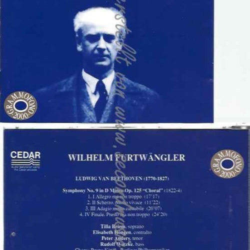 CD--PETER ANDERS, BERLINER PHILHARMONIKER, ET AL.--BEETHOVEN: SYMPHONIE NR. 9