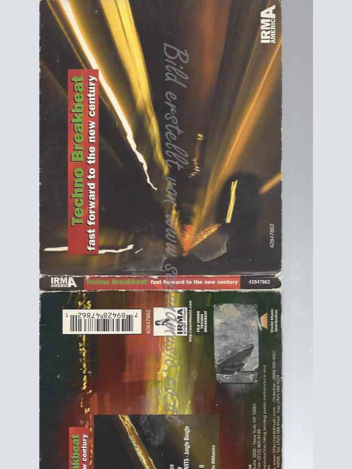 CD--VARIOUS [IRMA RECORDS]--TECHNO BREAKBEAT