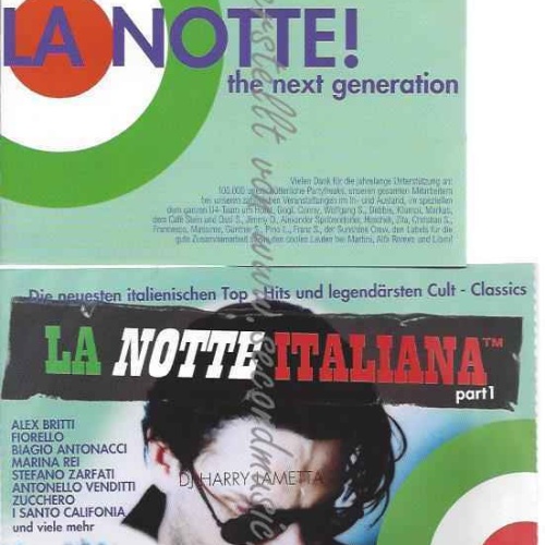 CD--VARIOUS--LA NOTTE - DJ HARRY LAMETTA