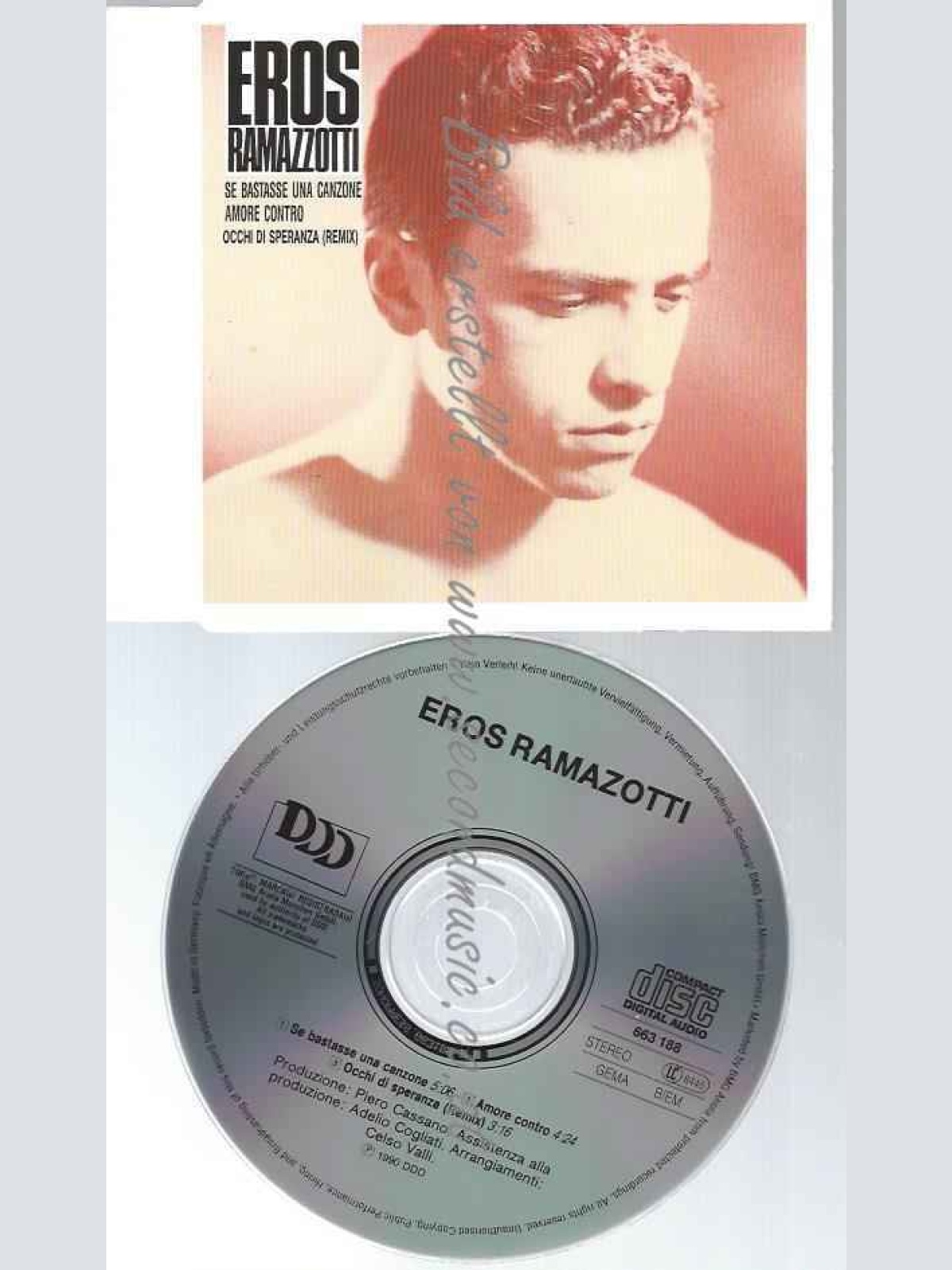CD--EROS RAMAZZOTTI--SE BASTASSE UNA CANZONE