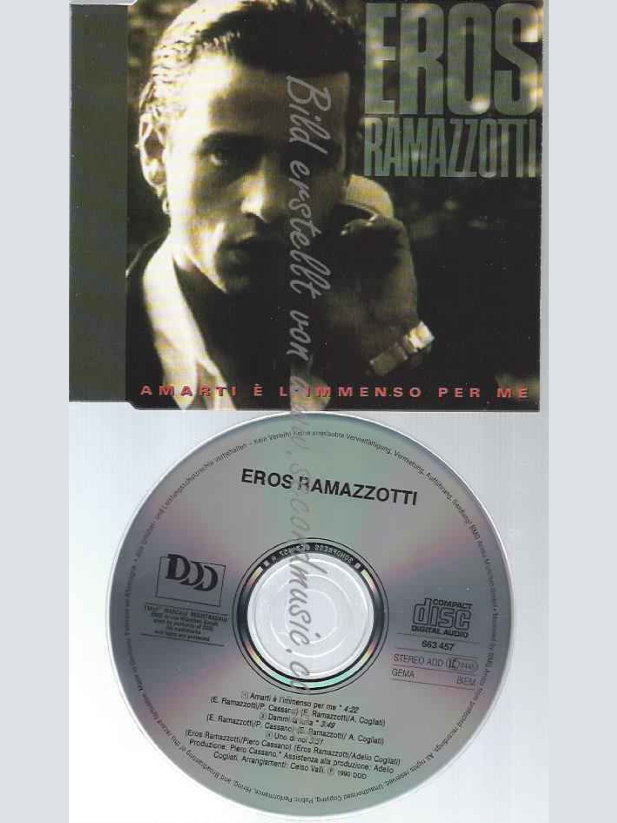 CD--EROS RAMAZZOTTI--AMARTI Þ L'IMMENSO PER ME