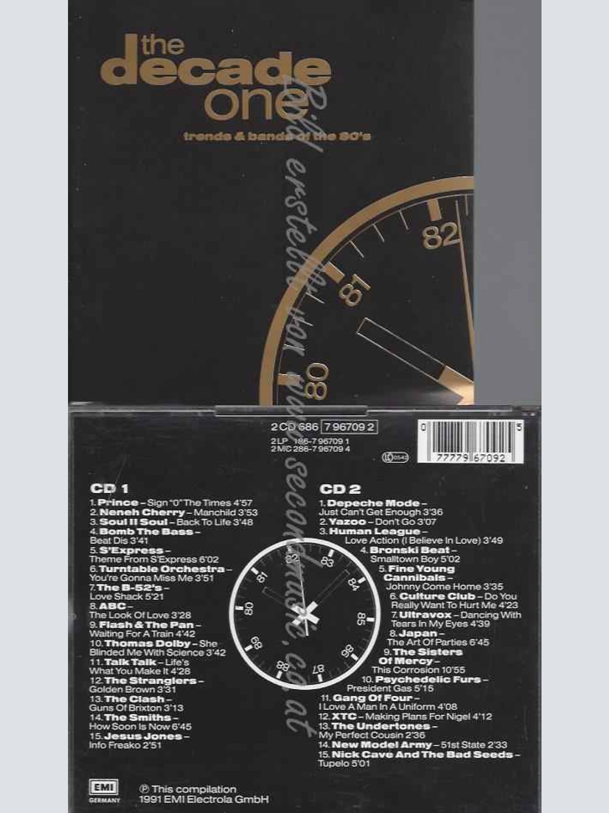 CD--DECADE ONE-TRENDS & BANDS OF THE 80'S--PRINCE, NENEH CHERRY, SOUL II SOUL,