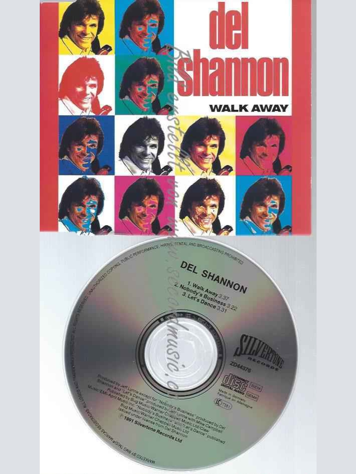CD--DEL SHANNON--WALK AWAY