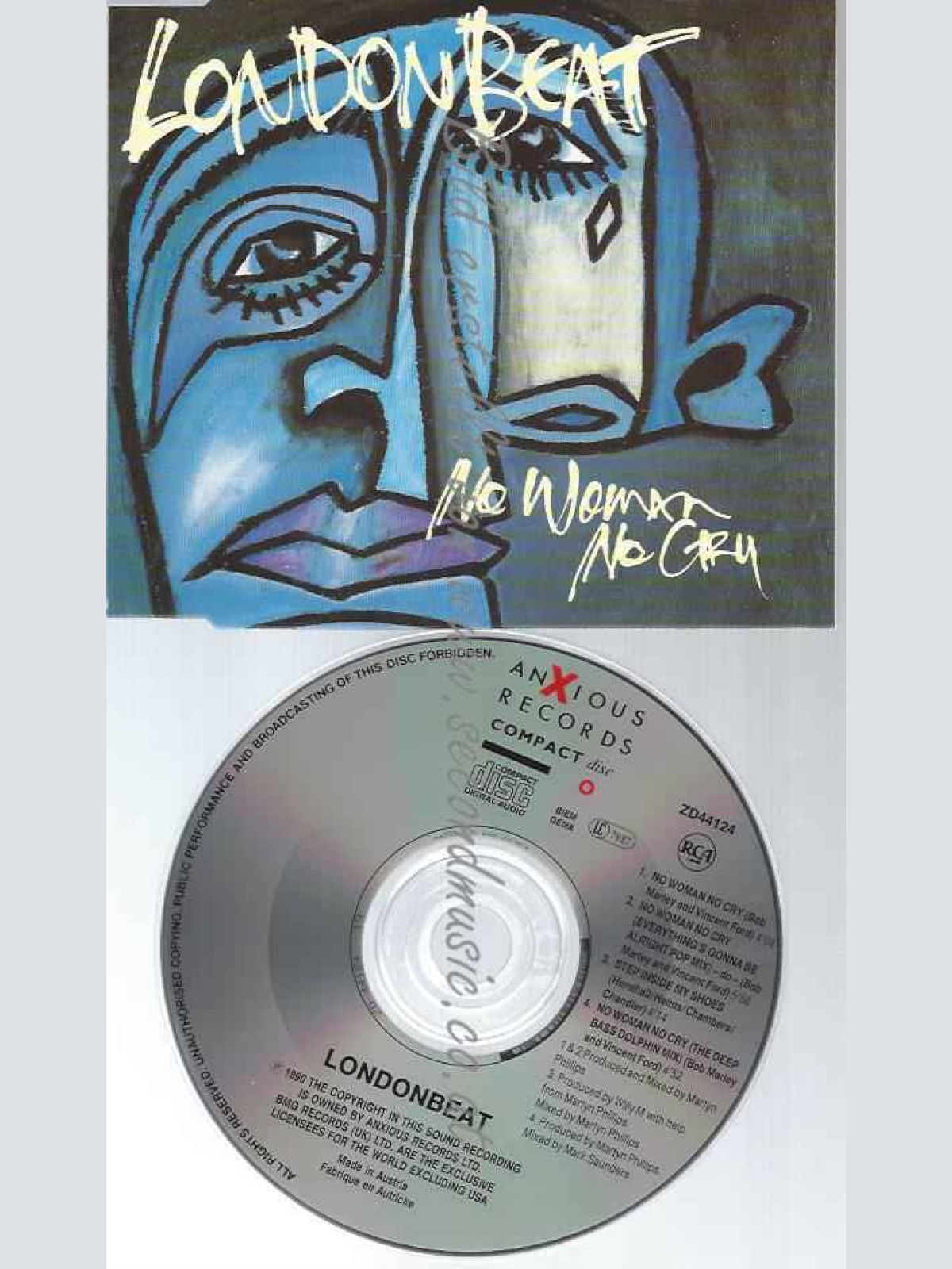 CD--1)/ LONDONBEAT--NO WOMAN NO CRY (INCL. 3 VERSIONS, 1990