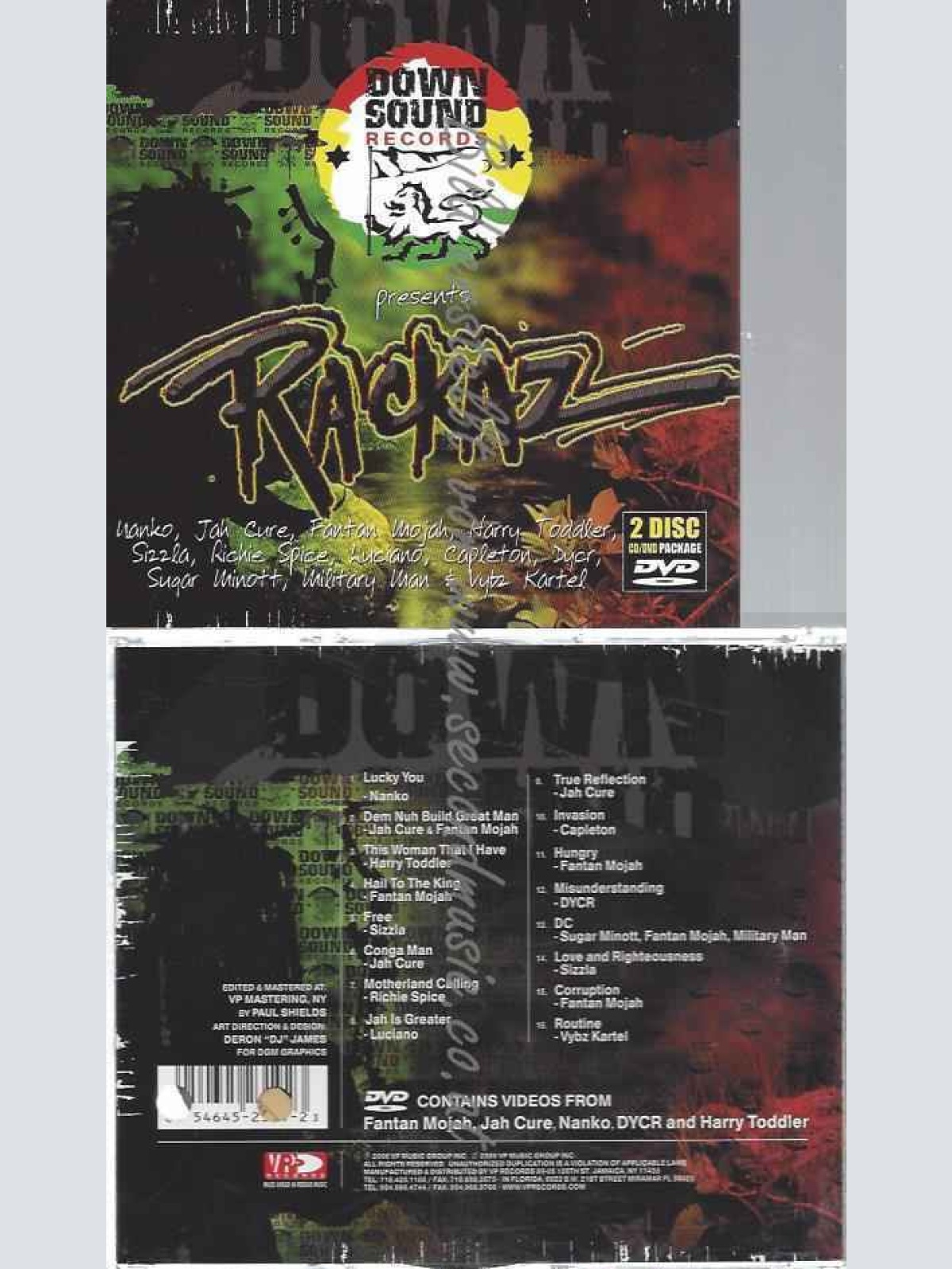 CD--DOWNSOUND PRODUCTIONS--RACKAZ (CD+DVD PACKAGE)