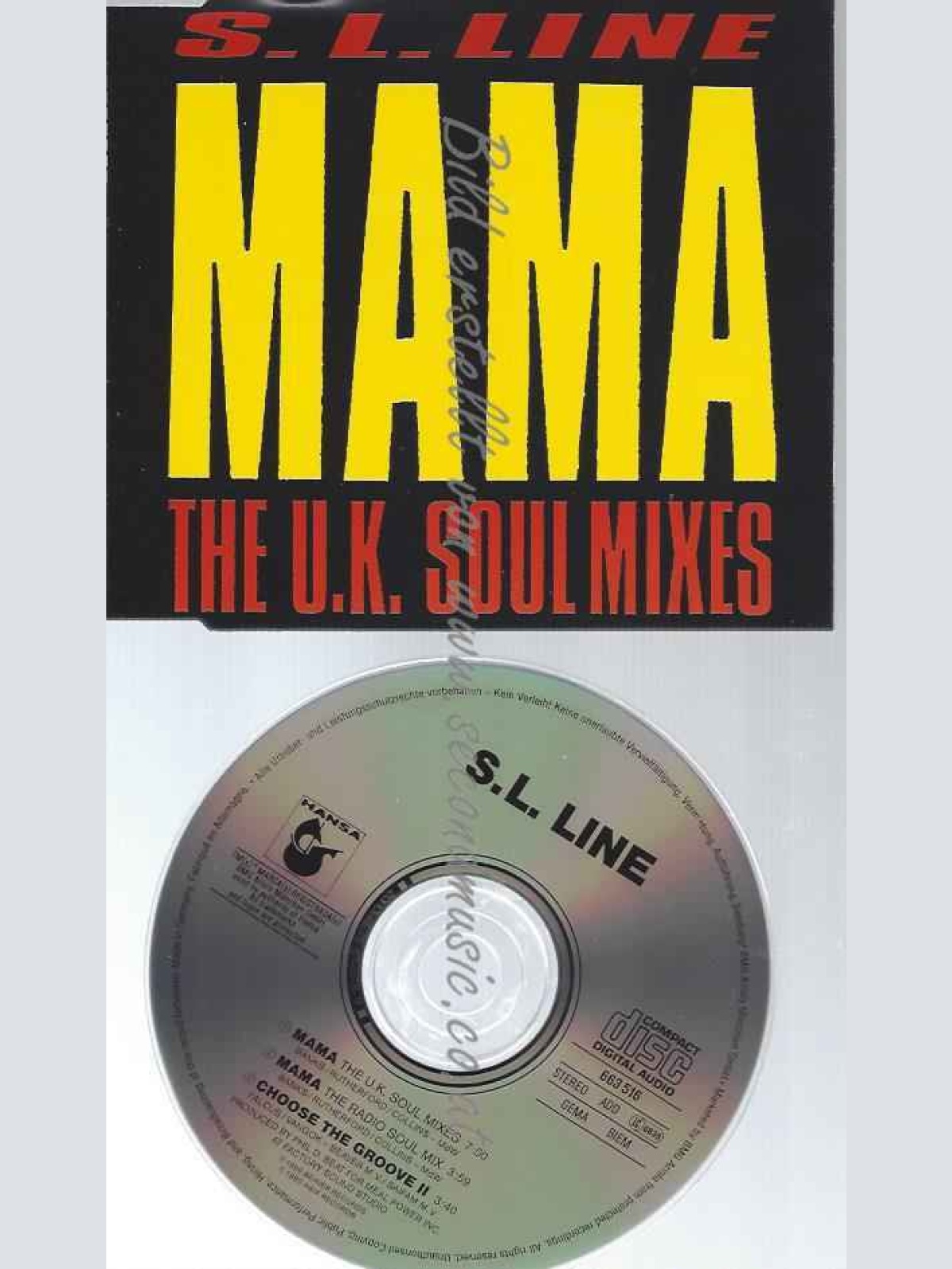 CD--S.L. LINE--MAMA (UK SOUL MIXES, GENESIS)