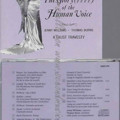 CD--FLORENCE FOSTER JENKINS, COSME MCMOON, ET AL.--THE GLORY OF THE HUMAN VOICE