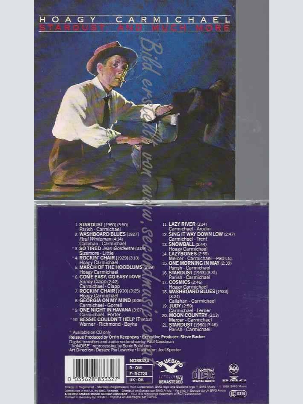 CD--HOAGY CARMICHAEL--STARDUST & MUCH MORE