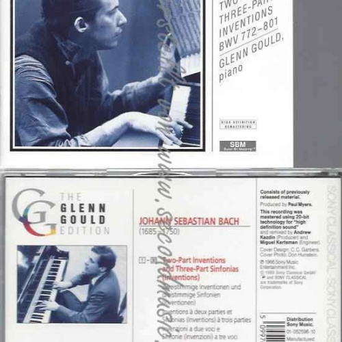 CD--GOULD,GLENN UND BACH,JOHANN SEBASTIAN--INVENTIONEN BWV 772-801