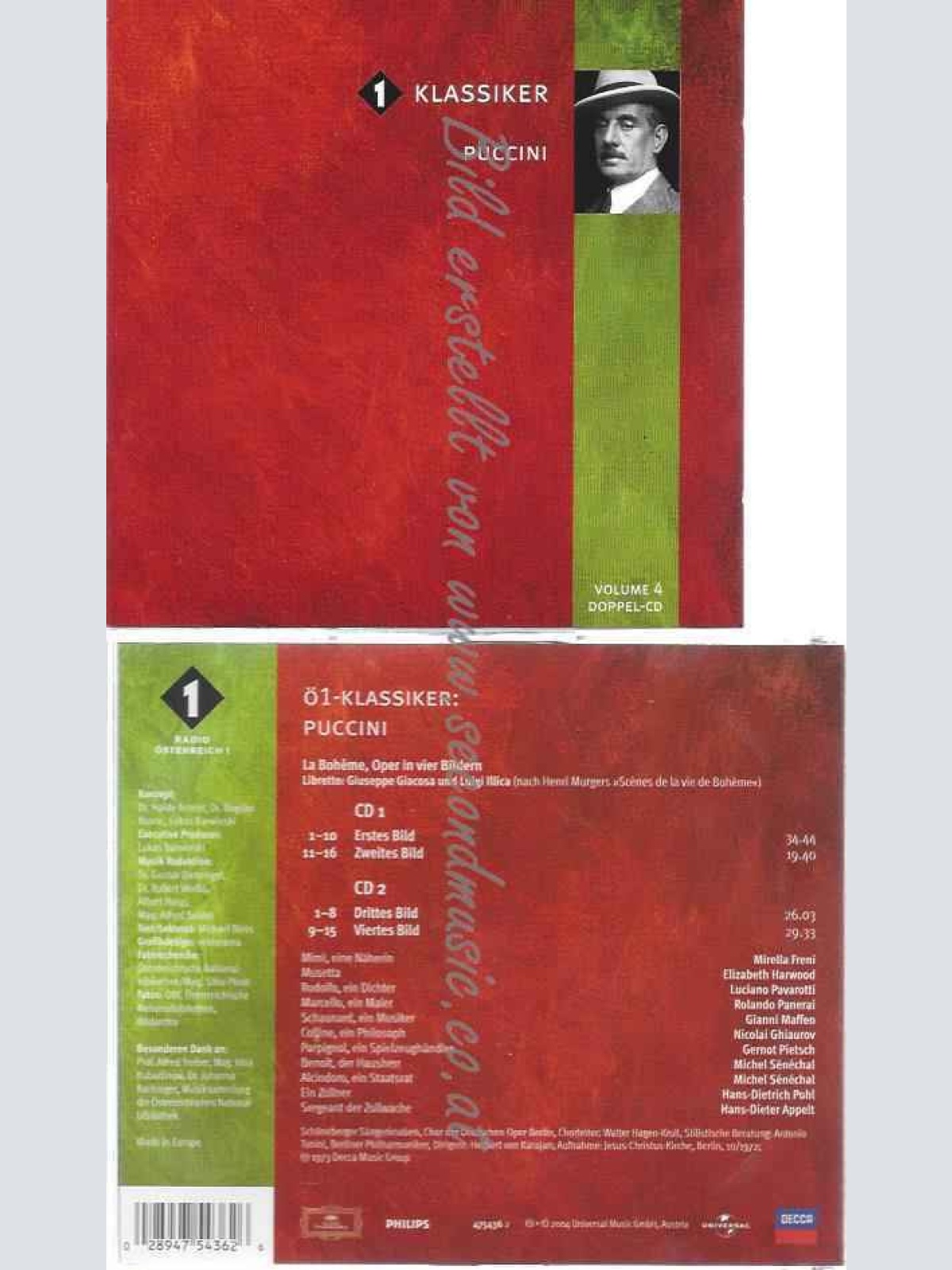 CD--DIVERSE KLASSIK--OE1-KLASSIKER 4: PUCCINI, LA BOHÈME