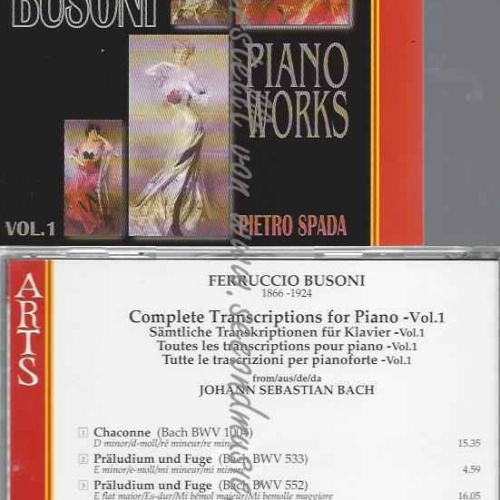 CD--SPADA,PIETRO UND BUSONI,FERRUCCIO--KLAVIERTRANSKRIPTIONEN BACH V1