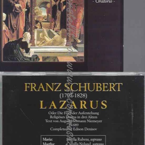 CD--S. RUBENS, C. NYLUND, ET AL.--SCHUBERT: LAZARUS (ORATORIO)