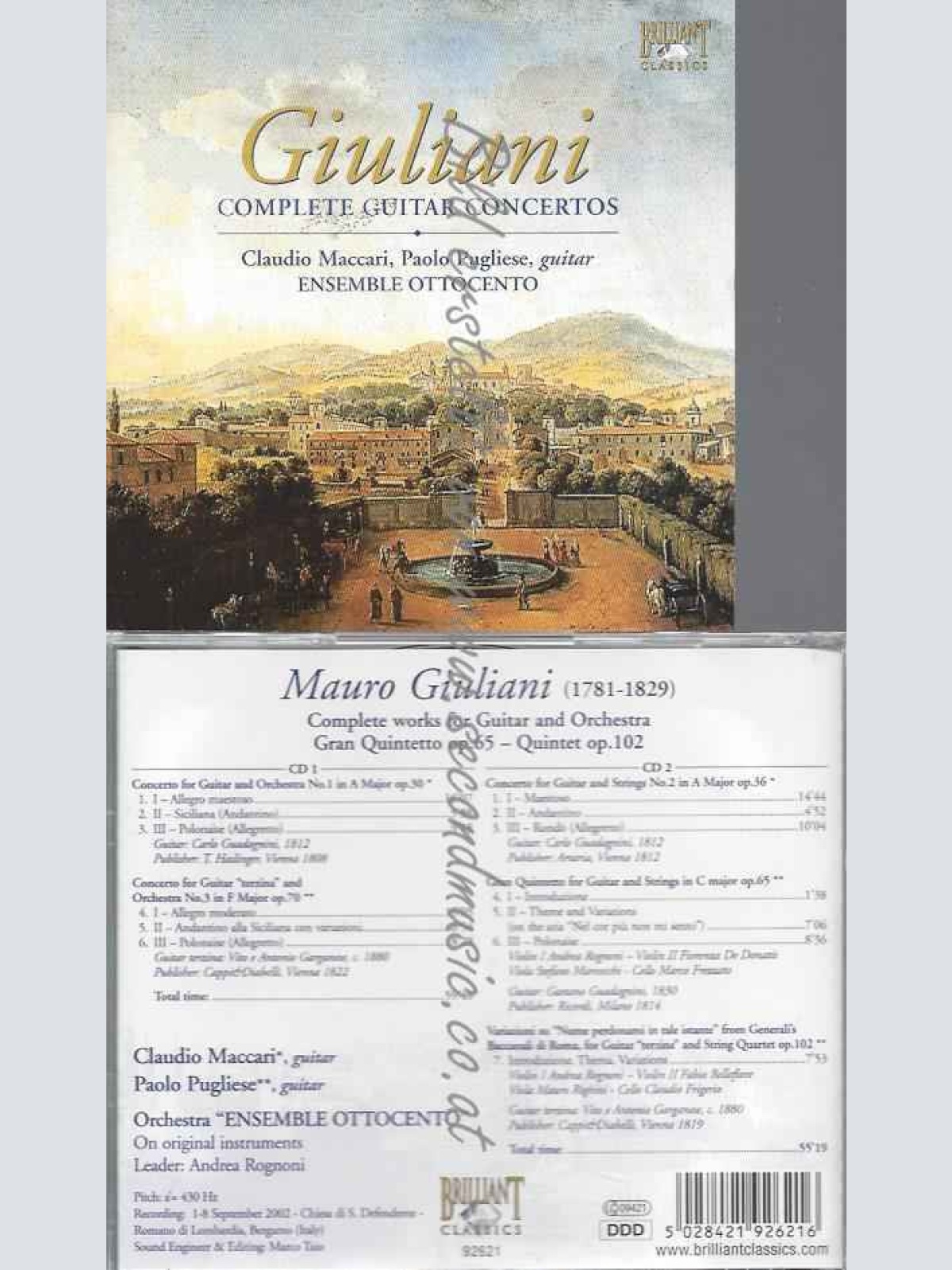 CD--MACCARI,CLAUDIO, PUGLIESE,PAOLO, ET AL.--GIULIANI, GUITAR CONCERTOS 2-C