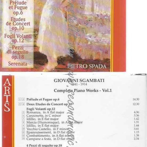 CD--SPADA,PIETRO UND SGAMBATI,GIOVANNI--KLAVIERWERKE VOL. 1 (GESAMTAUFNAHME)