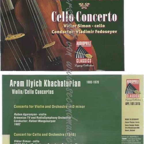 CD--KHACHATURIAN,ARAM--VIOLIN & CELLO CONCERTOS