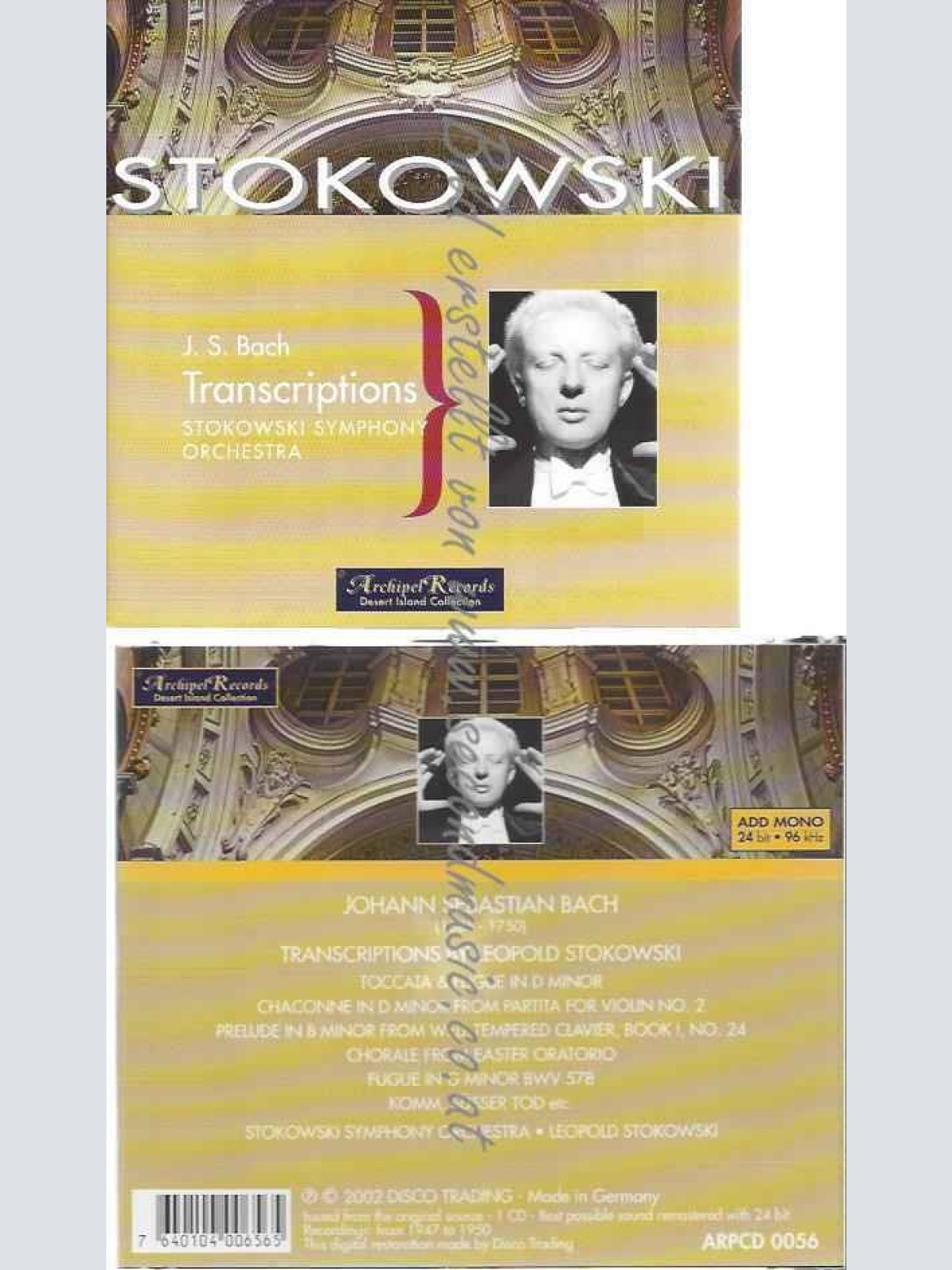 CD--STOKOWSKI & HIS SYMPHONY ORCH--RECORDINGS 1947