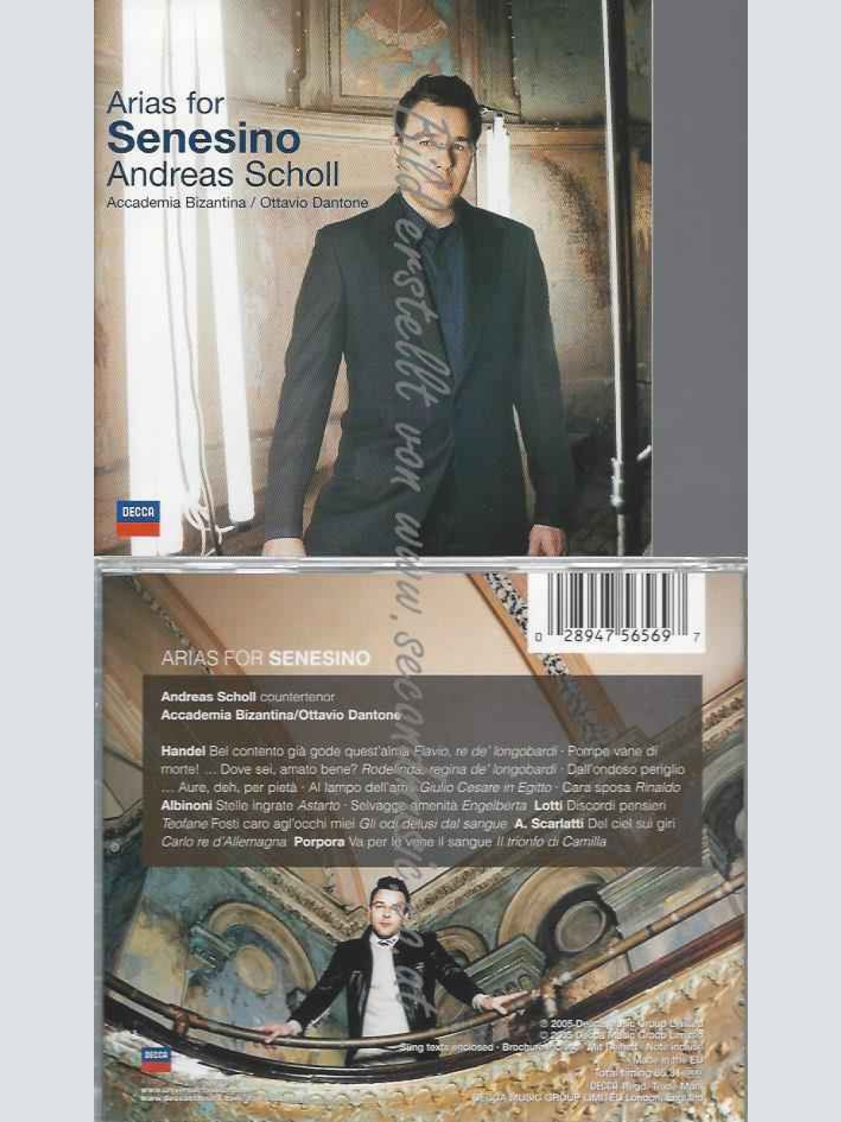 CD--SCHOLL,ANDREAS, DANTONE,OTTAVIO, ET AL.--ARIAS FOR SENESINO