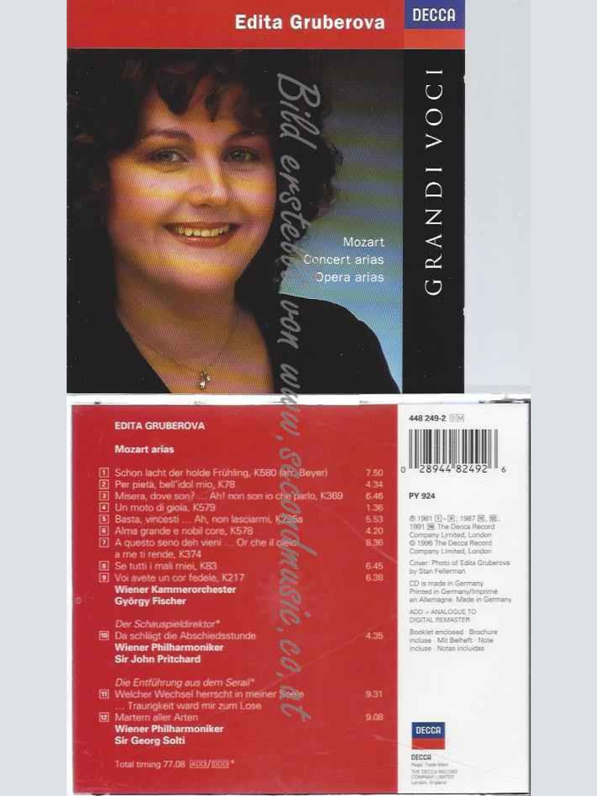 CD--GRUBEROVA, FISCHER, -GRANDI VOCI - STIMMEN DES JAHRHUNDERTS -