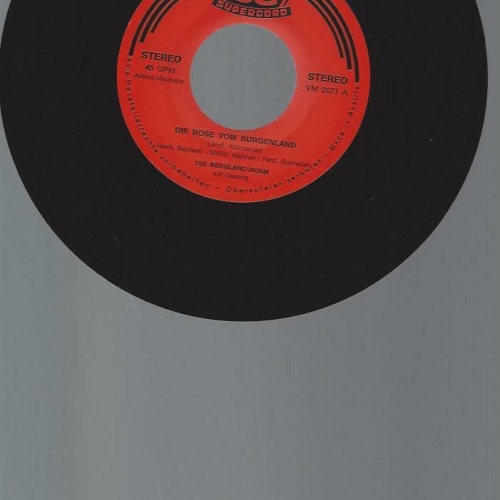 7"   Die Bergland Buam  Die Rose vom Burgenland
