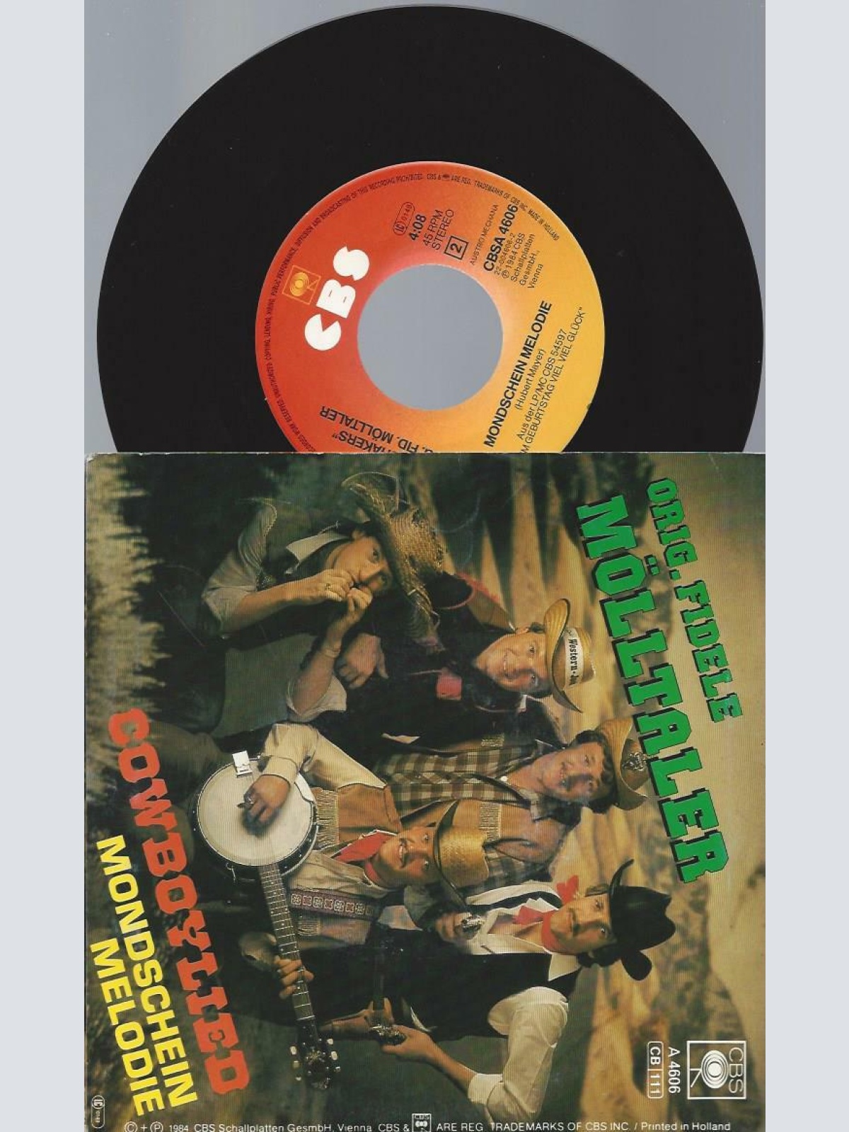 7" Orig. Fidele Mölltaler  Cowboylied
