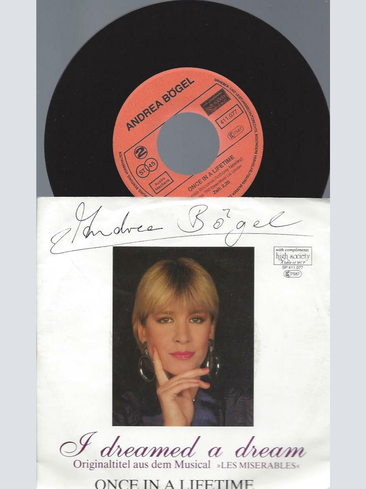 7"   Andrea Bögel – I Dreamed A Dream