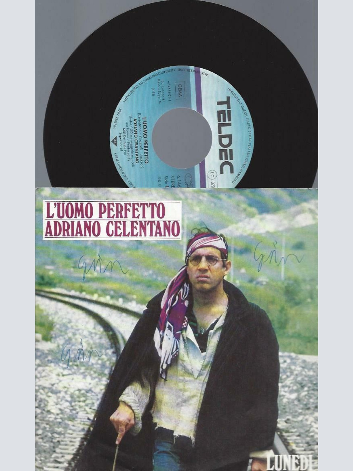 7"   Adriano Celentano  L'Uomo Perfetto