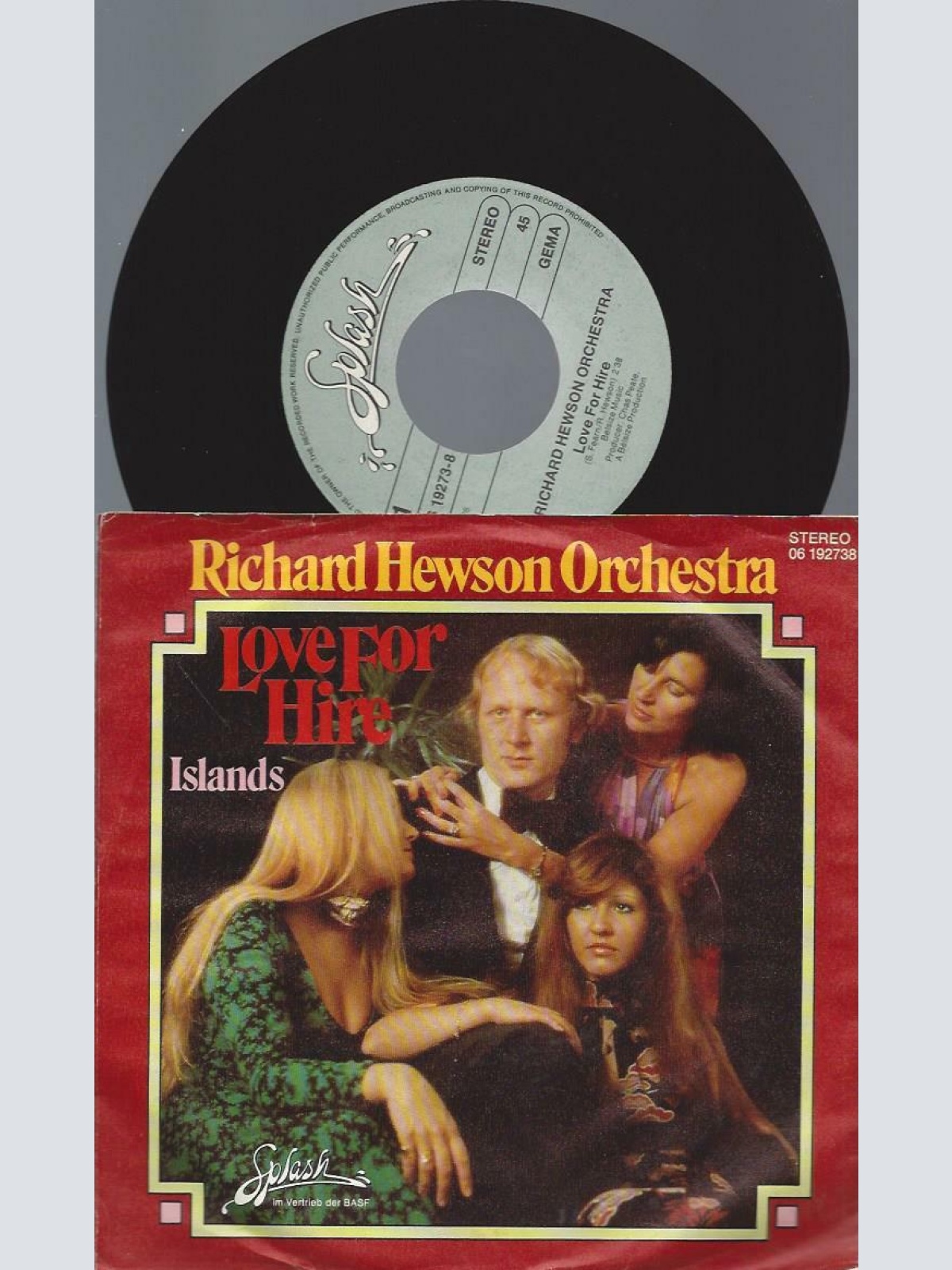7" Richard Hewson Orchestra  Love For Hire