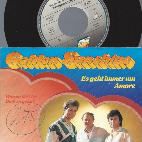 7"   Golden Sunshine  Es Geht Immer Um Amore