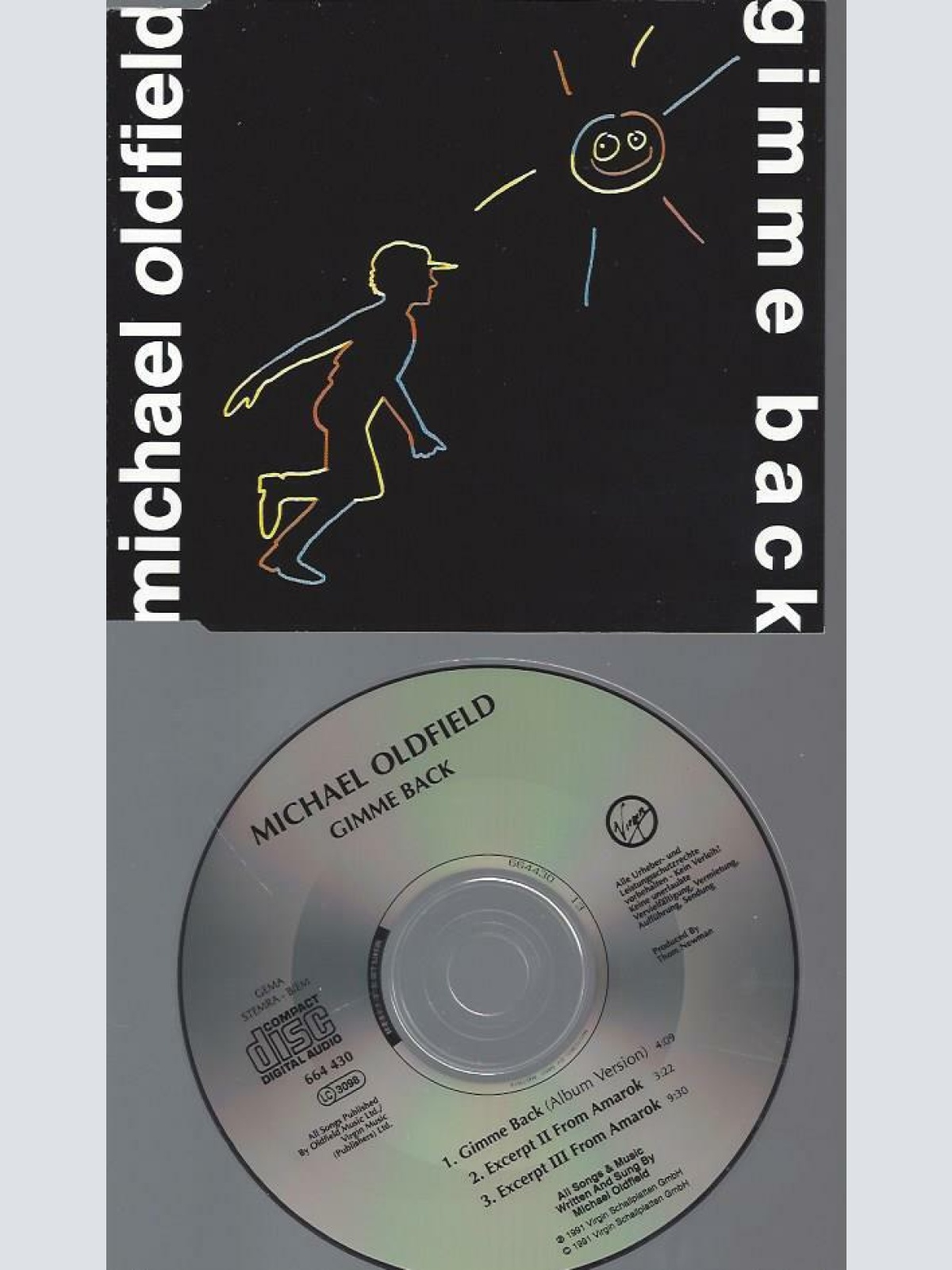 CD- Michael Oldfield – Gimme Back // 3 Tracks