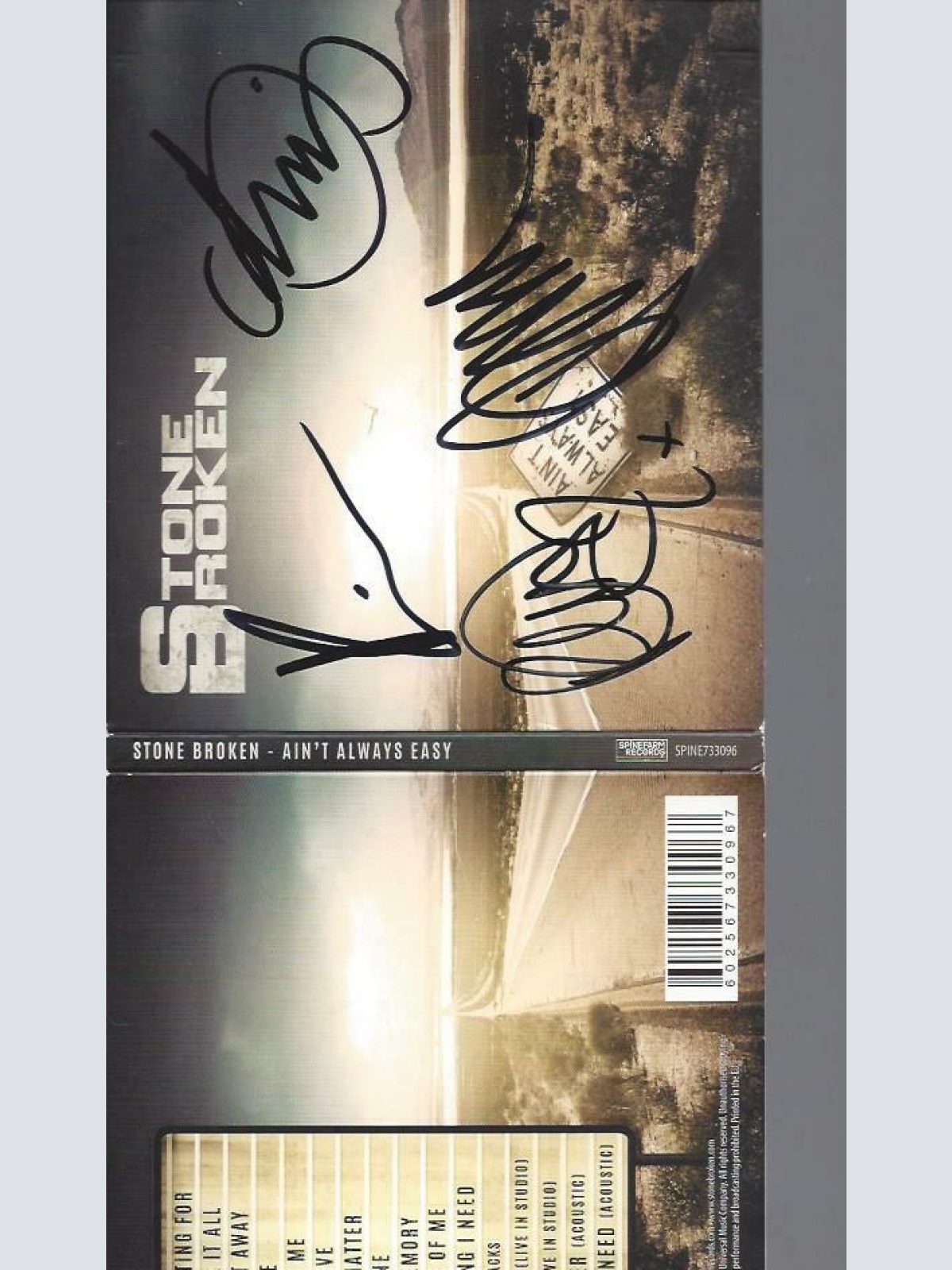 CD-- Stone Broken – Ain't Always Easy     // Signed