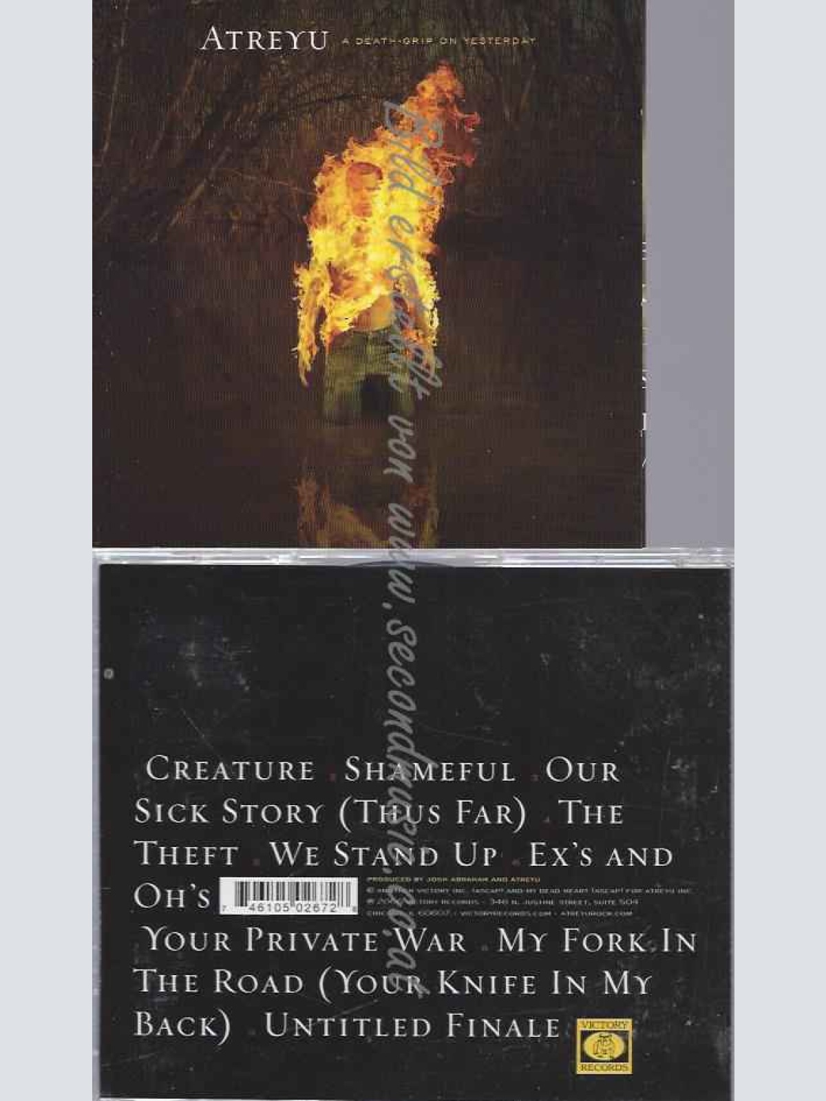 CD--ATREYU | --A DEATH-GRIP ON YESTERDAY