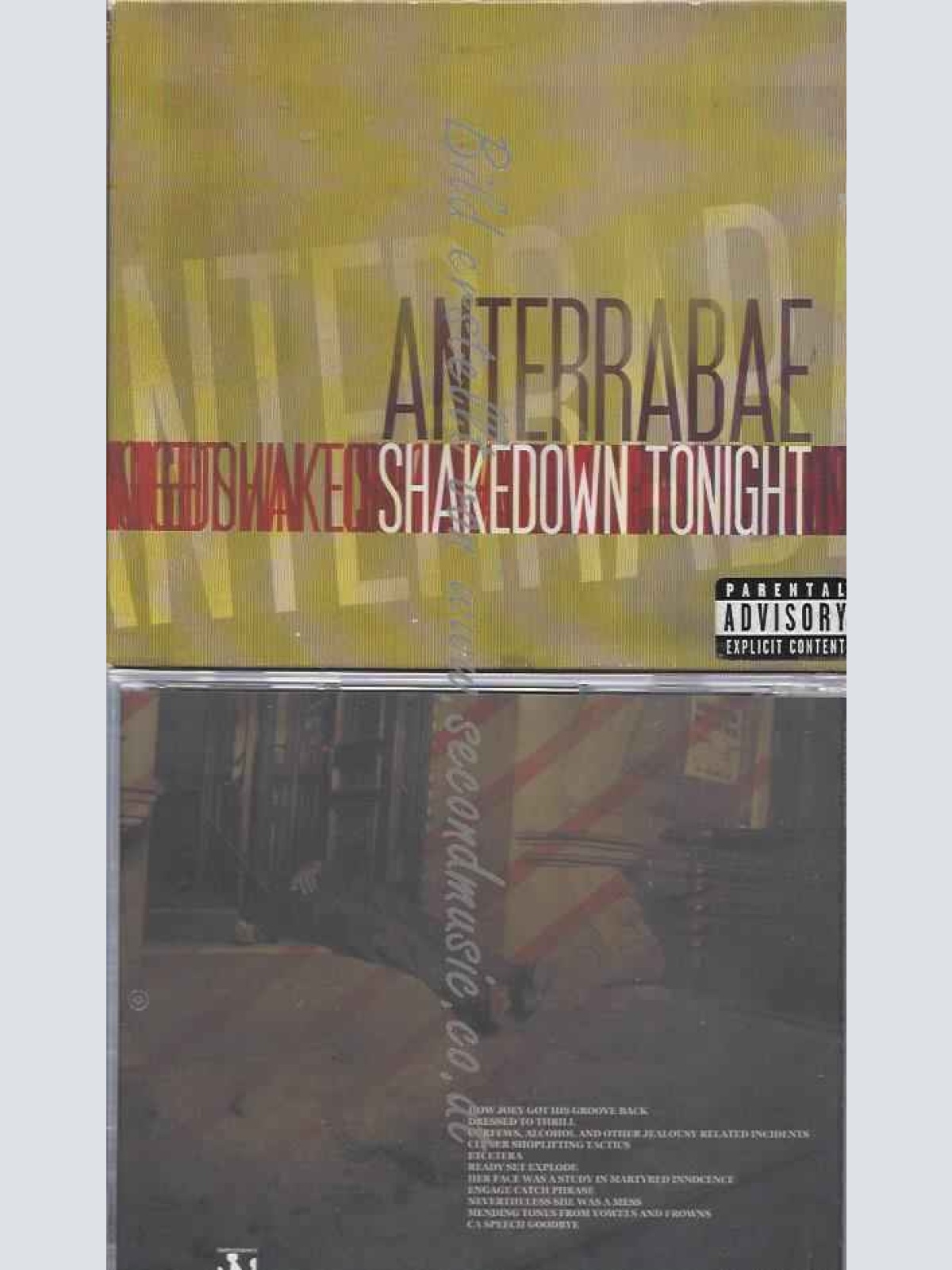 CD--ANTERRABAE | --SHAKEDOWN TONIGHT