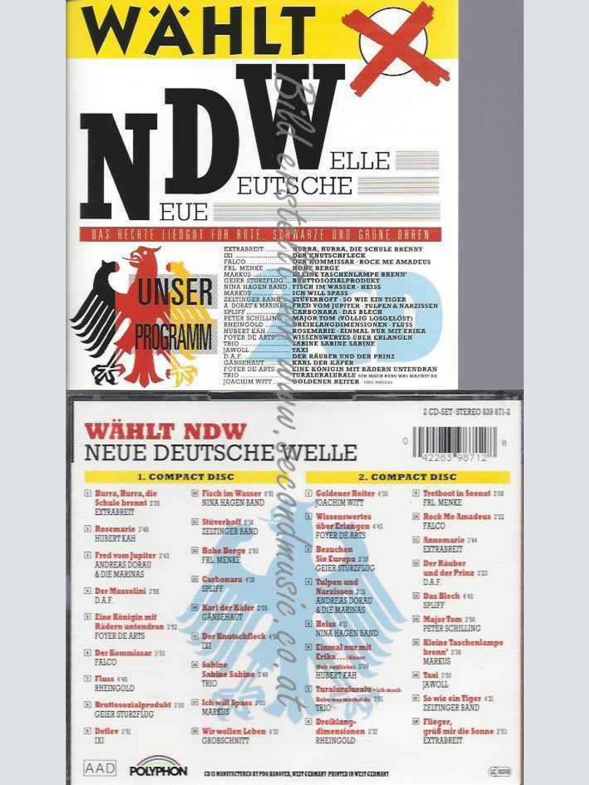 CD--RHEINGOLD , HUBERT KAH , ET AL. | --WÄHLT NDW