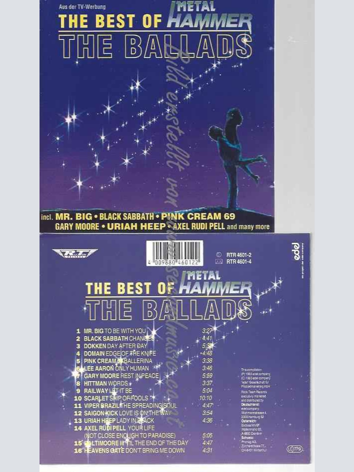 CD--VARIOUS | --THE BEST OF METAL HAMMER: THE BALLADS