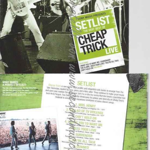 CD--CHEAP TRICK | --SETLIST: THE VERY BEST OF CHEAP TRICK LIVE