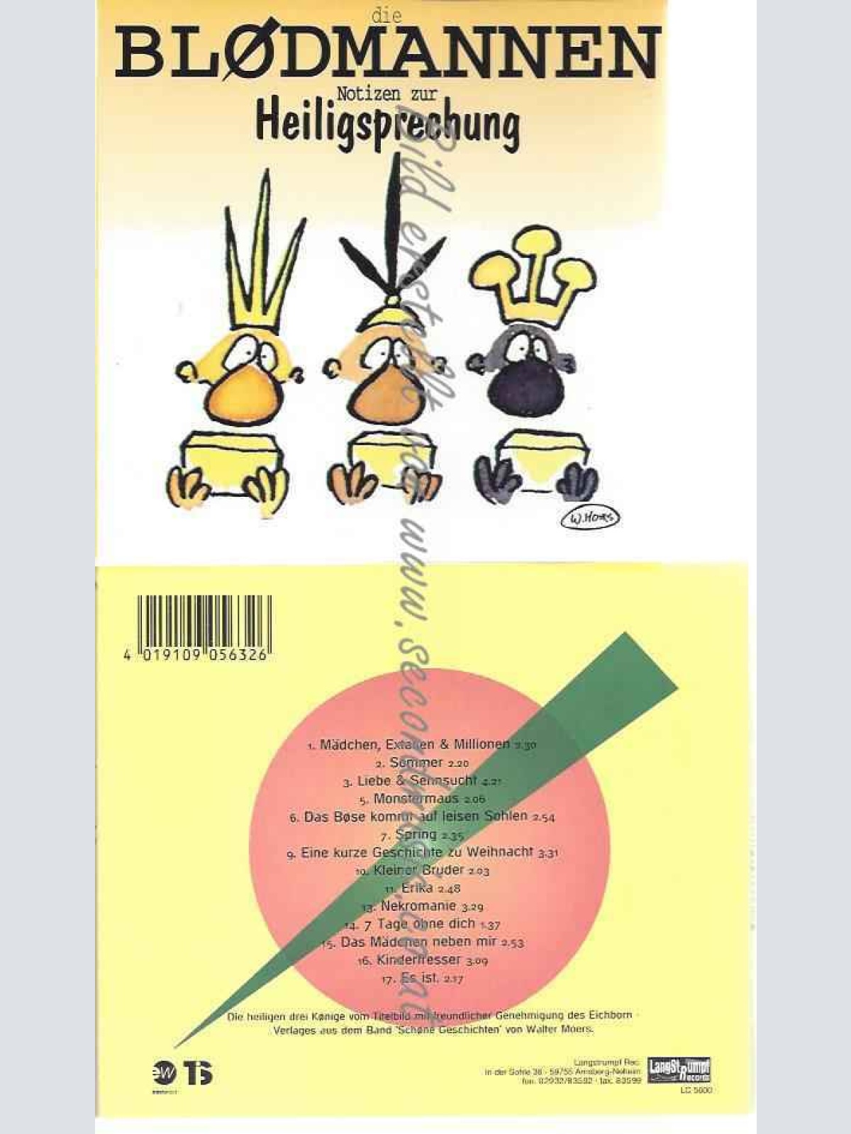 CD--DIE BLOEDMANNEN--NOTIZEN ZUR HEILIGSPRECHUNG